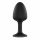 Dorcel Geisha Plug Diamond M - balto akmeni anālās dildo (melns) 