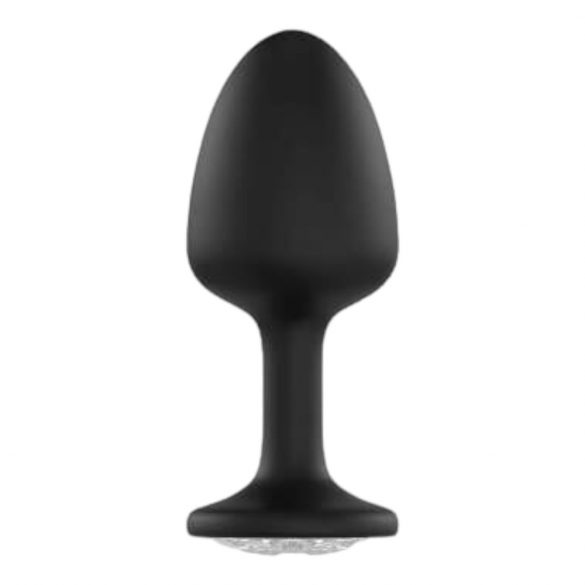 Dorcel Geisha Plug Diamond M - balto akmeni anālās dildo (melns) 