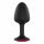 Dorcel Geisha Plug Ruby M - rozā akmens anālā dildo (melns) 