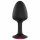 Dorcel Geisha Plug Ruby M - rozā akmens anālā dildo (melns) 