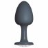 Dorcel Geisha Plug Diamond L - baltais akmens anālais dildo (melns) 