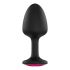 Dorcel Geisha Plug Ruby L - rozā dārgakmens anālais dildo (melns) 