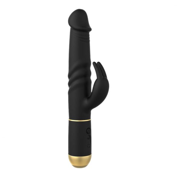 Dorcel Furious Rabbit 2.0 - uzlādējams, grūstošs klitora stimulatora vibrators (melns) 