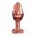 Dorcel Diamond Plug S - alumīnija anālais dildo - mazs (rozā zelts) 