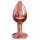 Dorcel Diamond Plug S - alumīnija anālais dildo - mazs (rozā zelts) 