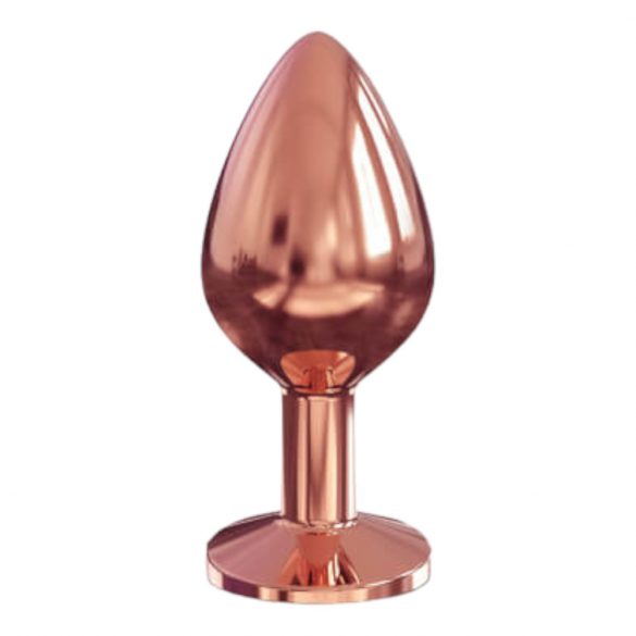 Dorcel Diamond Plug M - vidēja izmēra alumīnija anālais dildo (rozā zelts) 