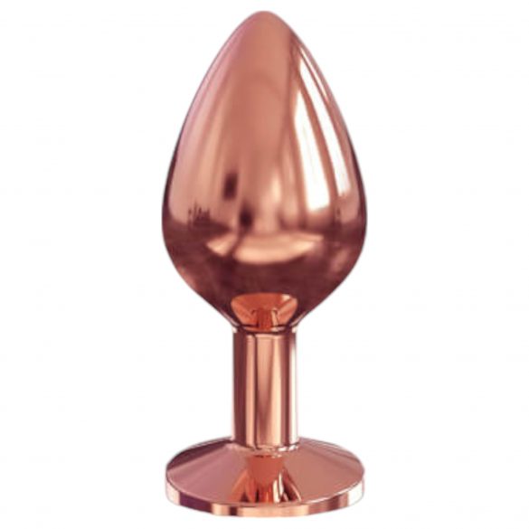 Dorcel Diamond Plug M - vidēja izmēra alumīnija anālais dildo (rozā zelts) 