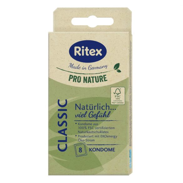 RITEX Pro Nature Classic - prezervatīvs (8 gab.)
