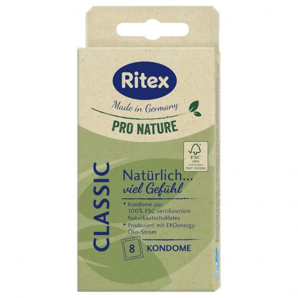 RITEX Pro Nature Classic - prezervatīvs (8 gab.) 