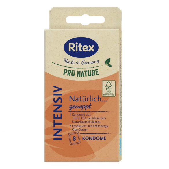 RITEX Pro Nature Intensive - prezervatīvi (8 gab.)