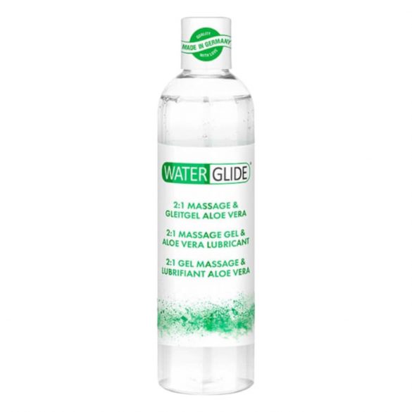 Waterglide 2in1 - ūdens bāzes lubrikants un masāžas gels ar alveju (300ml) 