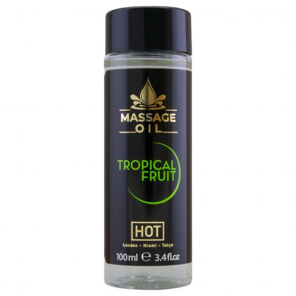 HOT ādas kopšanas masāžas eļļa - tropu augļi (100 ml) 