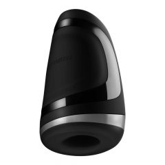   Satisfyer Men Heat Vibration - akumulators, sildošs dzimumlocekļa vibrators (melns)