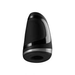   Satisfyer Men Heat Vibration - akumulators, sildošs dzimumlocekļa vibrators (melns)