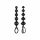 Satisfyer Love Beads - pērlīšu anālais dildo komplekts - melns (2 daļas)