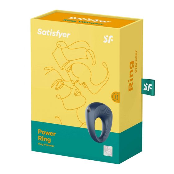 Satisfyer Power Ring - Veekindel vibreeriv peeniserõngas (hall)