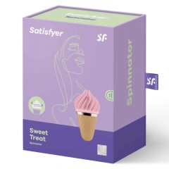   Satisfyer Sweet Treat - uzlādējams, rotējošs klitora vibrators (rozā-brūns)