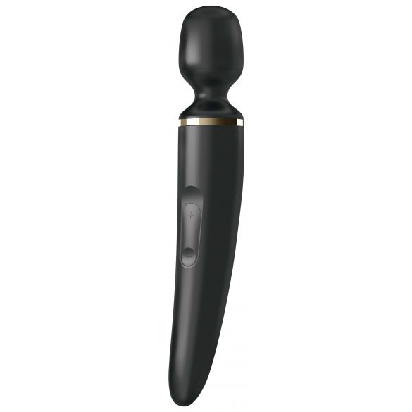 Satisfyer Wand-er Woman - ūdensnecaurlaidīgs masējošs vibrators (melns) 