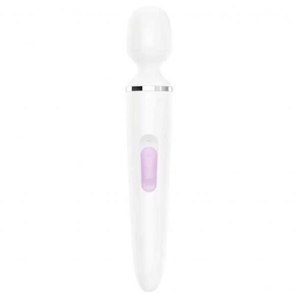 Satisfyer Wand-er Woman - ūdensizturīgs masāžas vibrators (balts) 