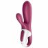 Satisfyer Hot Bunny - gudrais klitora zaļa sildītāja vibrators (sarkans) 