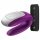 Satisfyer Double Fun - gudrais, ūdensizturīgs, radios pāru vibrators (violets) 