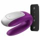 Satisfyer Double Fun - gudrais, ūdensizturīgs, radios pāru vibrators (violets) 