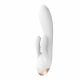 Satisfyer Double Flex - inteliģento, dubultais klitora vibrators (balts) 