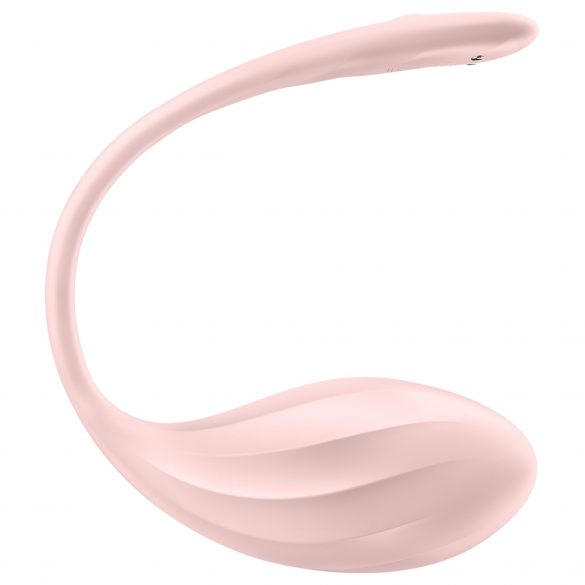 Satisfyer Ribbed Petal - ar tālvadības vibrējošā ola (rozā) 