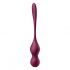 Satisfyer Mīlas Putni - viedās, maināmas geišas lodītes (bordo)