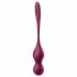 Satisfyer Love Birds Vary - gudrā, maināmā geišas bumbiņa (bordo)