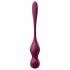 Satisfyer Love Birds Vary - gudrā, maināmā geišas bumbiņa (bordo)