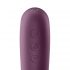 Satisfyer Dual Kiss - 2in1, uzlādējams vaginālais un klitora vibrators (violets) 