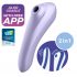 Satisfyer Dual Pleasure - gudrā gaisa viļņu 2in1 vibrators (violets) 