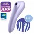 Satisfyer Dual Pleasure - gudrā gaisa viļņu 2in1 vibrators (violets) 