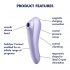 Satisfyer Dual Pleasure - gudrā gaisa viļņu 2in1 vibrators (violets) 