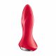 Satisfyer Rotator Plug 1 - uzlādējams, pērlveida anālais vibrators (sarkans) 