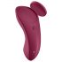 Satisfyer Sexy Secret - gudrais ūdensnecaurlaidīgais biksīšu vibrators (bordo)