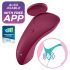 Satisfyer Sexy Secret - gudrais ūdensnecaurlaidīgais biksīšu vibrators (bordo)