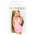 Penthouse Sweet & Spicy - mežģīņu kakla saites kleita un stringi (rozā)  - M/L