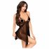 Penthouse Sweet Beast - rožu babydoll un stringi (melna) 