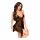 Penthouse Sweet Beast - rožu babydoll un stringi (melna)  - M/L