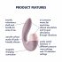 Satisfyer Supernova - akumulatora, gaisa viļņu 2in1 vibrators (rozā) 