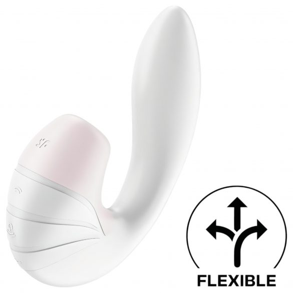 Satisfyer Supernova - uzlādējams, gaisa vilnis 2in1 vibrators (balts) 