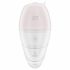 Satisfyer Supernova - uzlādējams, gaisa vilnis 2in1 vibrators (balts) 