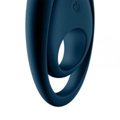   Satisfyer Glorious Duo - akumulatora, ūdensizturīgs, vibrējošs dzimumlocekļa gredzens (zils)