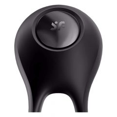   Satisfyer Majestic Duo - akumulators, ūdensizturīgs vibrējošs dzimumlocekļa gredzens (melns)
