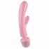 Satisfyer Triple Lover - G-punkta un masāžas vibrators (rozā) 