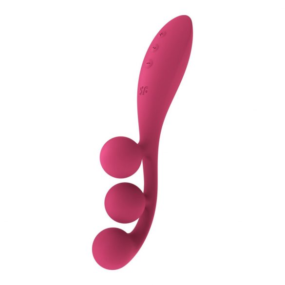 Satisfyer Tri Ball 1 - akumulatora, daudzfunkcionāls vibrators (sarkans) 