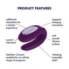  Satisfyer Partner Kastiņš 3 - gudrs pāru vibratoru komplekts (3 daļas)