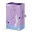 Satisfyer Curvy Trinity 2 - akumulators gaisa viļņu 2in1 vibrators (violets) 